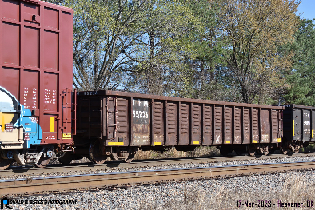 PRN2023030207_400Kansas City Southern KCS – Grupo Transportación Ferroviaria Mexicana TFM 55236 Gondola 57 5” Open general service